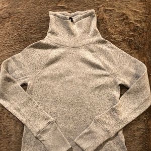 Gray Tek Gear Cowl Neck Fleece Top